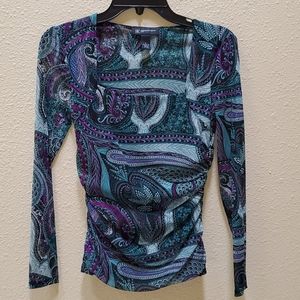 INC Top Flattering Square Neck & Ruched Wa…